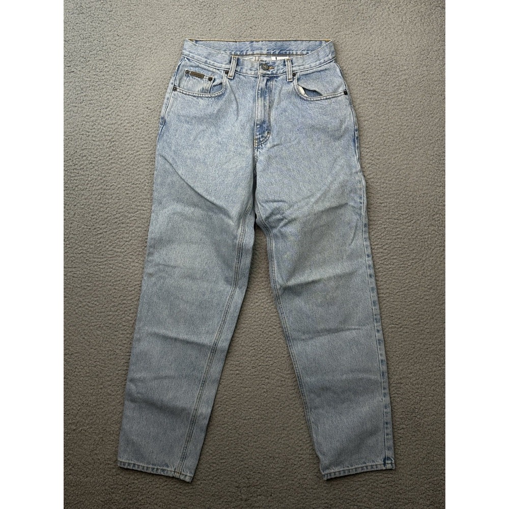 Vintage 90s Calvin Klein Easy Fit Jeans 29 (28) x30 Light Wash Blue Made in USA